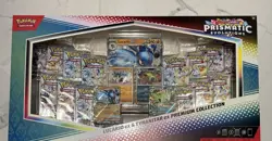 Pokemon TCG SV Prismatic Evolutions Lucario EX & Tyranitar EX Premium Collection - Image 1