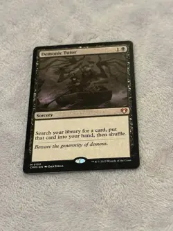 Demonic Tutor Magic: The Gathering Commander Masters Near Mint PlayCard, Mtg - Image 1