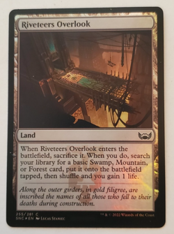 1x Riveteers Overlook FOIL Streets of New Capenna MTG Magic the Gathering NM - Image 1