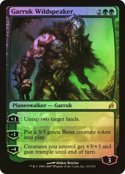MTG FOIL Garruk Wildspeaker - Lorwyn #213 - Image 1