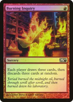 MTG FOIL Burning Inquiry - Magic 2010 #128 - Image 1