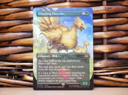 MTG Traveling Chocobo 0568 TRACK FOIL MYT BORDERLESS | NM Near Mint | FIN | 2025 - Image 1