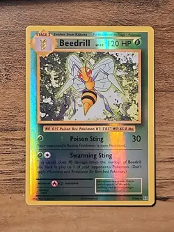 XY Evolutions Beedrill 7/108 NM Reverse Holo Rare 2016 Pokemon Base Set - Image 1