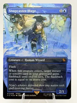 Snapcaster Mage CHOCOBO TRACK FOIL BORDERLESS 0469 Final Fantasy MTG 2025 NM - Image 2