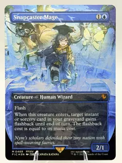 Snapcaster Mage CHOCOBO TRACK FOIL BORDERLESS 0469 Final Fantasy MTG 2025 NM - Image 3
