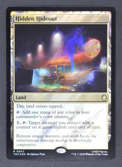 MTG Teenage Mutant Ninja Turtles (TMC) ~ Hidden Hideout (Surge Foil) (R) 0043 - Image 1
