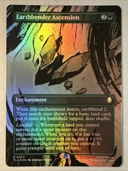 MTG / Earthbender Ascension / TLA / #307 / FOIL (Borderless) / Rare / NM - Image 1
