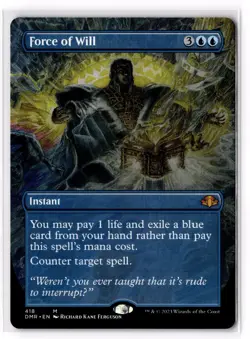 Force of Will (Borderless) 418 Dominaria Remastered NM - Image 1