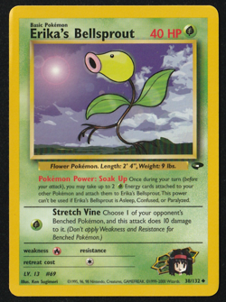 Erika's Bellsprout 38/132 - Pokemon Gym Heroes TCG Set - Uncommon, NM - #38/132 - Image 1