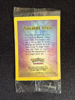 Ancient Mew SEALED Pokemon Unopened 2000 Movie Promo Holo Card X1 - RARE PROMO - Image 4
