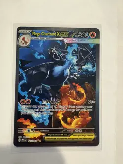 Mega Charizard X Ex 125/094 Me02 Phantasmal Flames Holo EX Mega HP 360 - Image 1