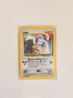 Lugia 9/111 Neo Genesis Holo Rare Pokemon TCG 2000 Damaged - Image 1