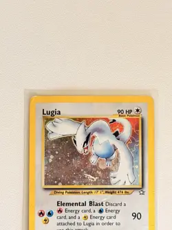 Lugia 9/111 Neo Genesis Holo Rare Pokemon TCG 2000 Damaged - Image 2