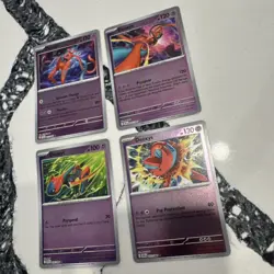 Complete Set of Reverse Holo Deoxys Formes - Pokemon TCG: Chaos Rising - NM - Image 1