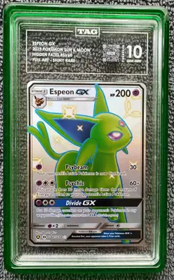 Pokemon Espeon GX Hidden Fates Full Art #SV60 TAG 10 Gem Mint - Image 1