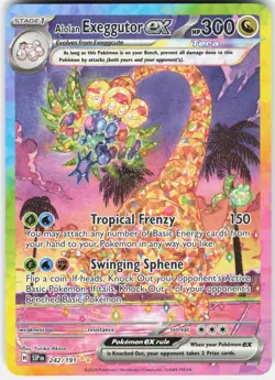 Pokemon Alolan Exeggutor ex 242/191 Surging Sparks Pokemon NM - Image 1
