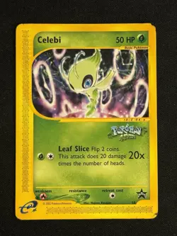 Pokemon TCG Celebi 50 Wotc Pokemon 4ever Promo Non Holo MP/HP - Image 1