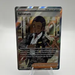 Pokemon TCG Salvatore 202/162 SV05: Temporal Forces Ultra Rare Full Art Holo - Image 1