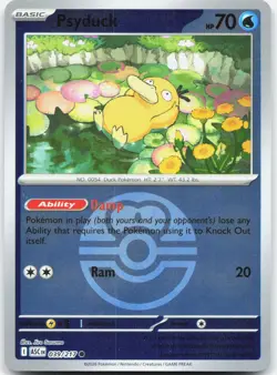 Psyduck (Love Ball) 039/217 Holo Ascended Heroes Pokemon Reverse Holo NM/M - Image 1