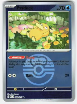 PSYDUCK (LOVE BALL) 039/217 HOLO ASCENDED HEROES POKEMON REVERSE HOLO NM/M - Image 1