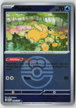 Psyduck (Love Ball) 039/217 Holo Common Ascended Heroes Pokemon Near Mint - Image 1