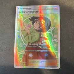 The Pokemon Company Erika's Hospitality Full Art Holo Ultra Rare 174/181 Team Up - Image 1