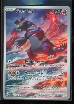 2023 Pokemon Groudon 199/182 SV04: Paradox Rift Holo [NM] - Image 1