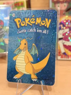 2000 Vintage Pokemon Vending Prism Sticker - Dragonite Solo Gallery #149 - Image 3