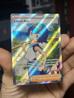Pokemon TCG Lanas Aid 207/167 Ultra Rare Full Art Trainer Twilight Masquerade NM - Image 1