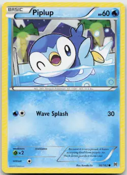 Piplup 36/162 Common BREAKthrough Pokemon TCG LP - Image 1