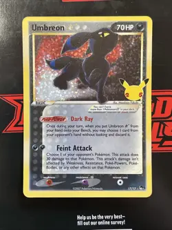 Umbreon Star 17 Classic Collection Celebrations: Classic Collection Pokemon D - Image 1