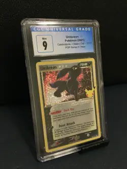 Pokemon Celebrations Umbreon Gold Star #17/17 Classic Collection, Graded CGC 9 - Image 1