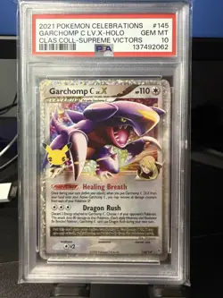 PSA 10 | 2021 Pokemon Celebrations Garchomp C LV.X Holo Classic Collection - Image 1