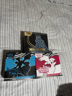 Pokemon TCG Elite Trainer Box Lot Mega Evolution Black Bolt White Flare ETB - Image 1
