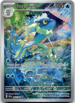 Frogadier 089/086 Holo Illustration Rare Chaos Rising Pokemon Near Mint - Image 1
