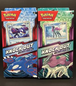 Pokemon TCG Knock Out Collection Booster Packs Kyogre & Suicune Foil (2-Packs) - Image 1