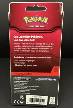 Pokemon TCG Knock Out Collection Booster Packs Kyogre & Suicune Foil (2-Packs) - Image 4