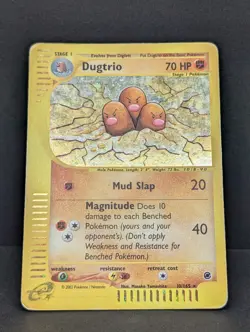Dugtrio 010/165 Expedition Base Set Holo Rare Pokemon TCG Nintendo e-reader MP - Image 3
