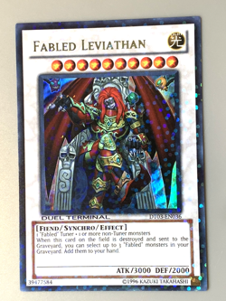 yugioh Fabled Leviathan DT03-EN036 Ultra Parallel Rare Near Mint - Image 2