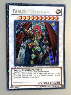 yugioh Fabled Leviathan DT03-EN036 Ultra Parallel Rare Near Mint - Image 3