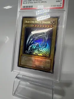 2002 Blue Eyes White Dragon PSA 9 SDK-001 - Full Holo Bleed - Vintage - Image 2