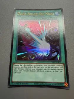 Yu-Gi-Oh! Dark Ruler No More Ultra Rare 1st Edition CH02-EN035 NM - Image 1
