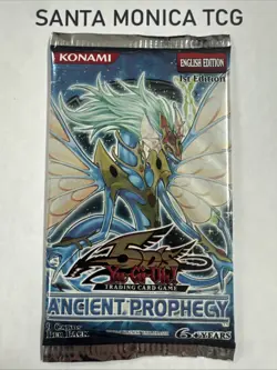 Yugioh Ancient Prophecy 5D's 1st Edition Factory Sealed Booster Pack - Image 1