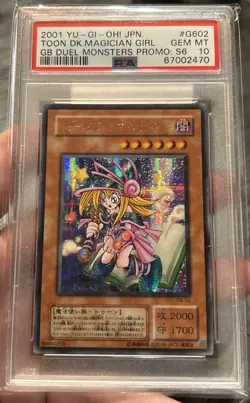 Toon Dark Magician Girl Yu-Gi-Oh! Konami Japanese PSA 10 Gem Mint G602 2001 - Image 1