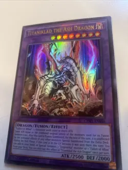 Yugioh ! Titaniklad the Ash Dragon CH01-EN046 Ultra Rare 1st Edition - Image 4