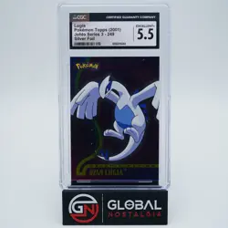 Lugia 2001 Topps Johto series 3 holo silver foil pokemon no 249 CGC 5.5 - Image 1