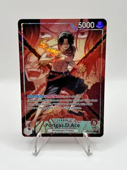 One Piece CCG Portgas D. Ace OP16-001 Alt Art Leader - English - NM+ - Image 1