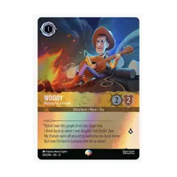 Disney Lorcana TCG Woody - Waiting for a Friend 205/204 Toy Story Holo ENG - Image 1