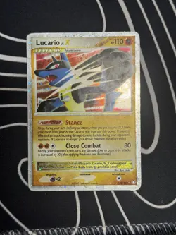 Pokemon TCG Lucario LV.X Holofoil Card Mysterious Treasures 122/123 LP!!! - Image 1