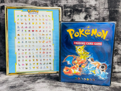VINTAGE Pokemon Card Album 1999 Wizards of the Coast 4-Pocket Binder + Poster 742818083201 - Image 1